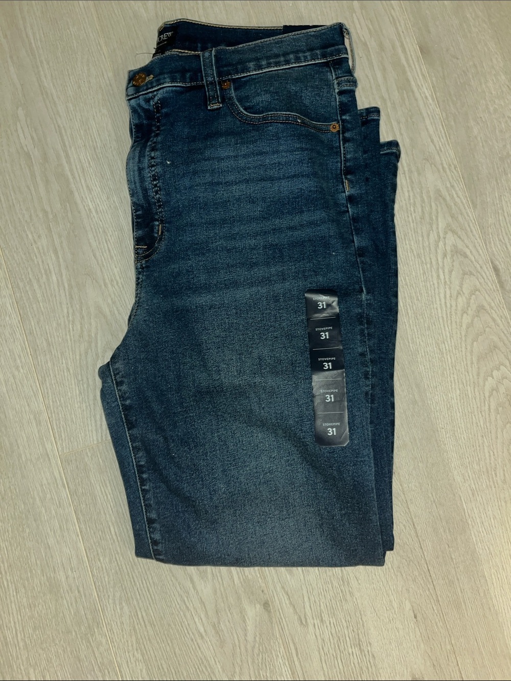 New with Tags J.Crew Factory High Rise Stovepipe Jean in Signature Stretch